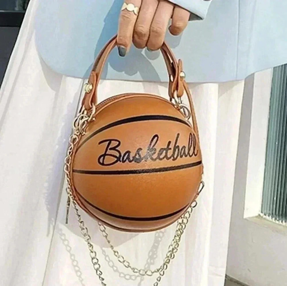 Nwt! MINI BASKETBALL BALL NOVELTY BAG - Picture 1 of 9